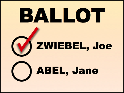 Alphabetical Ballot Z-A