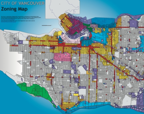 Zoning Map of Vancouver