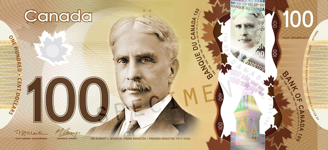 Canadian $100 Bill