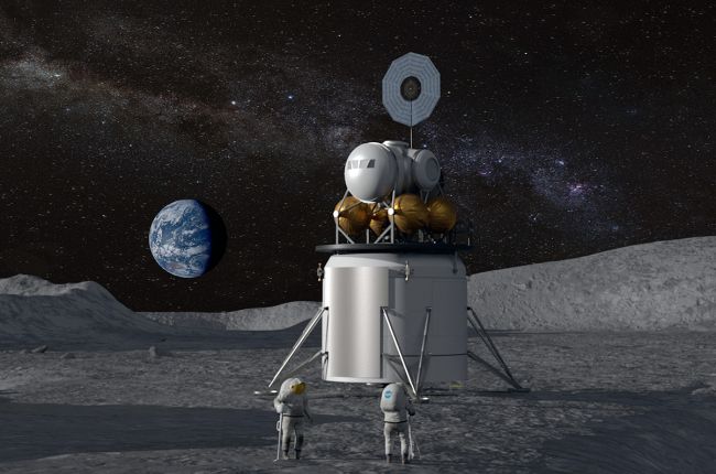 NASA artist's concept of future moon landing