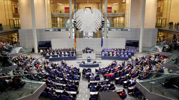 German Parliament in Session
