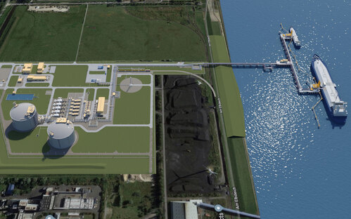 German LNG Terminal Rendering